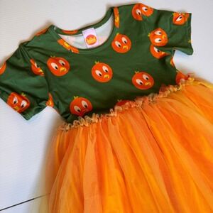 Orange Bird Tutu Dress Kids 8 Green Orange Epcot Whitydarling